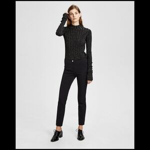 Theory Stretch Nylon Clean Cigarette Pant - sz 4